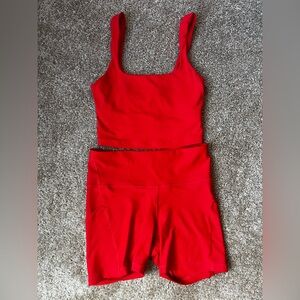 Athleta cardinal Red Set